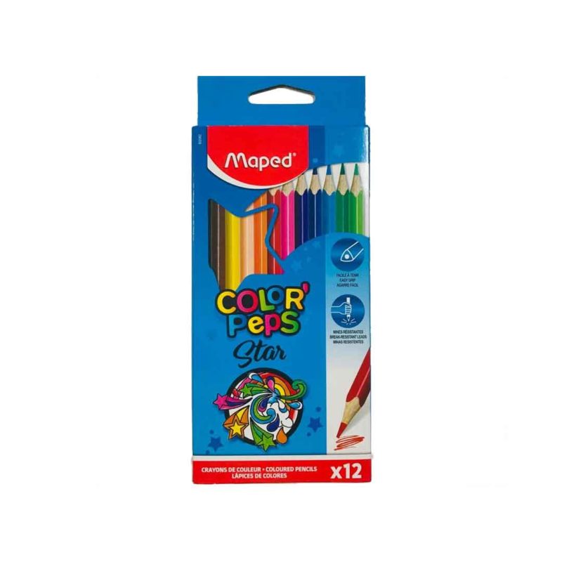 Maped Colour Pencils 12 colours - Star Buy Online - MyBookstore.lk