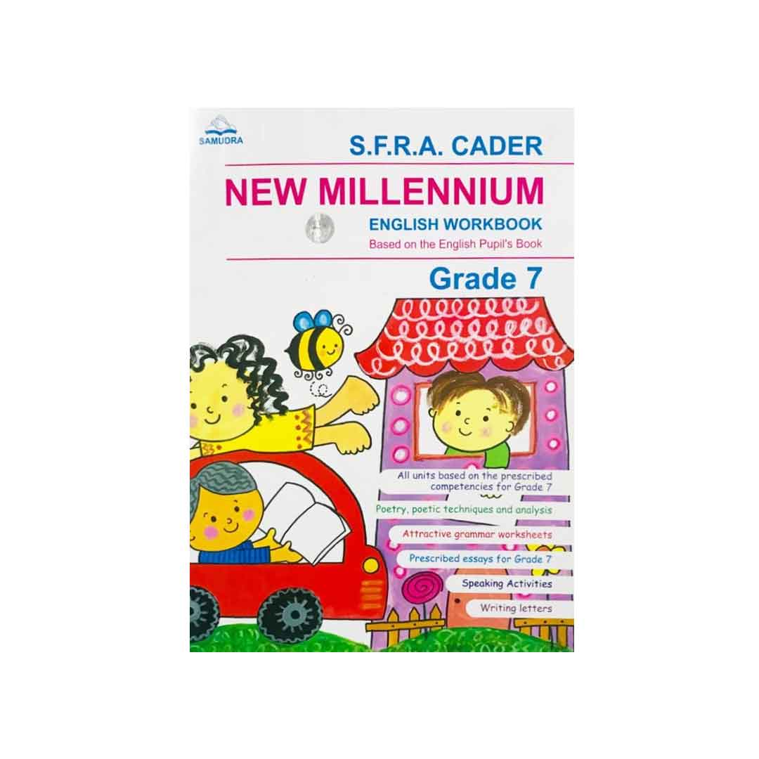 new millennium english work book grade 7 s f r a cader samudra book publications buy online mybookstore lk